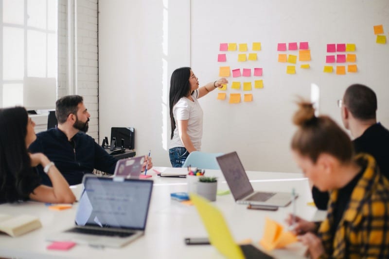 Planning meeting for an agile team