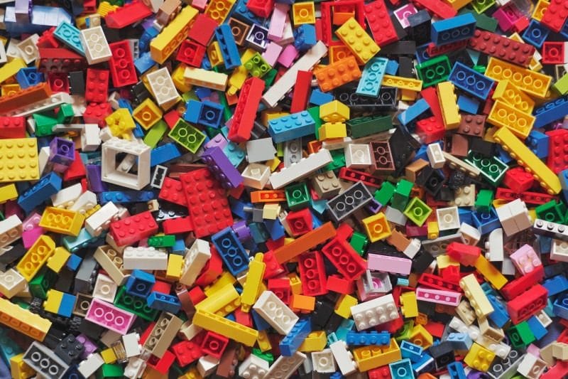 Colorful Lego bricks